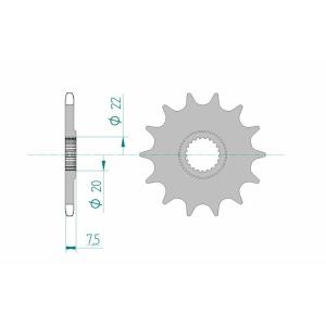 Kit chaîne 520 - HM CRE-F 250 / 300 X 2008-2016
