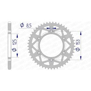 Kit chaîne 520 - HM CRE-F 250 / 300 X 2008-2016