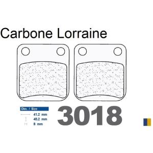 Plaquettes de frein Carbone Lorraine type 3018 SC