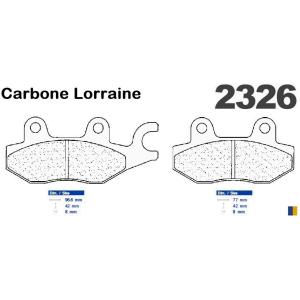 Plaquettes Carbone Lorraine de frein avant - Honda VT 125 Shadow 1999-2006