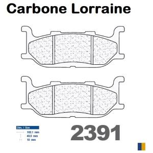 Plaquettes de frein Carbone Lorraine type 2391 A3+