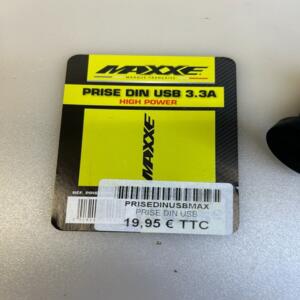 ADAPTATEUR prise chargeur  DIN DOUBLE USB 3,3A