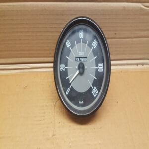ANCIEN COMPTEUR VEGLIA BORLETTI 120 Km/h  diametre 15 cm