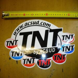 autocollant emblème acsud.com tnt racing motor oil helmets 31cm et 16 de hauteur