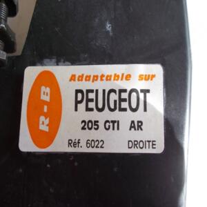 Bavettes ARRIERE R-B  avec catadioptres Garde Boue Protection Peugeot 205 GTI