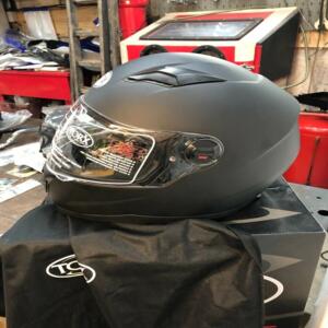 Casque homme femme torx clint Noir Mat  taille s 55/56 neuf Ecran pare soleil