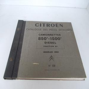 CATALOGUE PIECES DETACHEES CITROEN CAMIONNETTE 850 1500 DIESEL tube HY