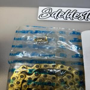 Chaine TSUBAKI MX-PRO 428 134 maillons attache a riveter rs428mx-pro 134 links