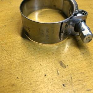 Collier échappement acier inoxydable mikalor w2 59-63  mm moto quad scooter