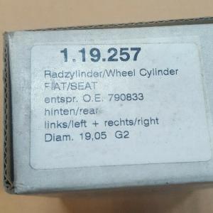 Cylindre De Roue AUTOBIANCHI A 112 Y10 Y 10 DELTA PRISMA BWD289 9945379