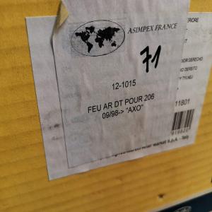 Feu arrière droit pour Peugeot 206 phase 1