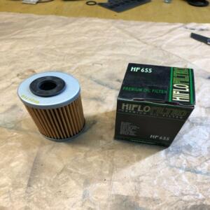 filtre a huile hiflofiltro hf655 ktm husquvarna husaberg 77038005000 77038005001