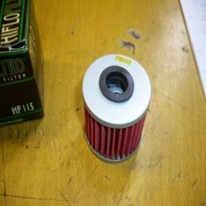 filtre huile hiflo filtro HF115 15412-meb-671 honda crf 450 r 2002