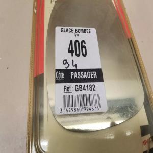 GLACE RETROVISEUR AVANT DROIT PASSAGER PEUGEOT 406 REF GB4182