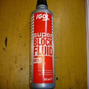 IGOL Liquide de freins BLOCK FLUID super DOT 5.1 bidon de 500 ML