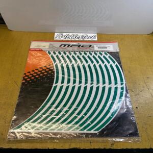 KIT liseret de jante vert avant + arrière mad 017981n