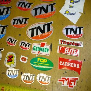 lot 37 autocollants tnt tunning racing top performance met elite omega etc