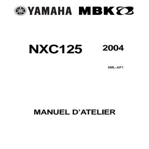 MANUEL ATELIER REVUE RÉPARATION PDF YAMAHA CYGNUS MBK FLAME NXC 125 2004