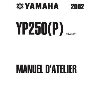 MANUEL ATELIER REVUE RÉPARATION PDF YAMAHA MAJESTY 250 YP250 2002