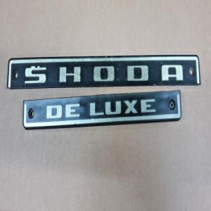 MONOGRAMME LOGO EMBLÈME INSIGNE SIGLE SKODA DE LUXE