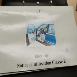 Notice d'utilisation livret Manuel Mode d'emploi  MERCEDES CLASSE E W210