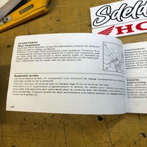owner's manual manuel propriétaire instruktieboek honda vt 1100 c 1988 36MM8600