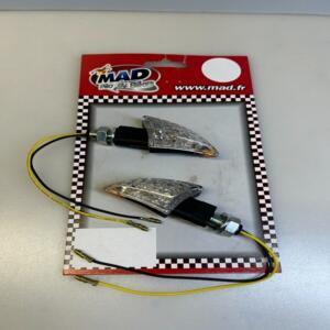 Paire Clignotant Tuning Mad Fuse À Led 12v Homologué Moto Scooter quad 023766