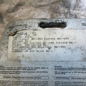 plaquette frein av sbs 594hf aprilia tuareg cagiva elephant ducati indiana