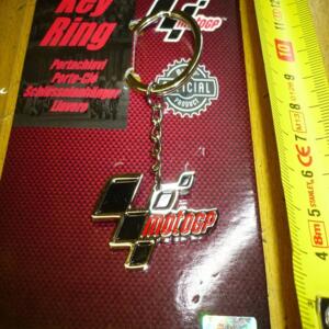 porte-clefs métal chrome avec le logo MOTO GP officiel key ring  mgpkey61