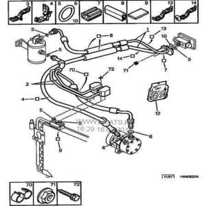 Tuyau tuyauterie de clim climatisation CITROEN ZX   qualité origine