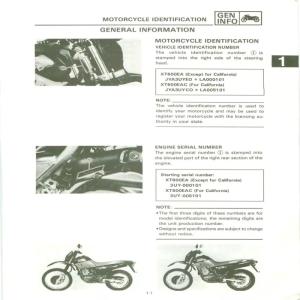 WORKSHOP MANUAL ENGLISH YAMAHA XT600E PDF