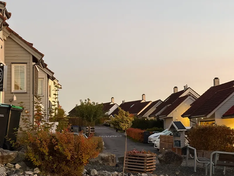 Boligene i Sameie Skansen på rekke.