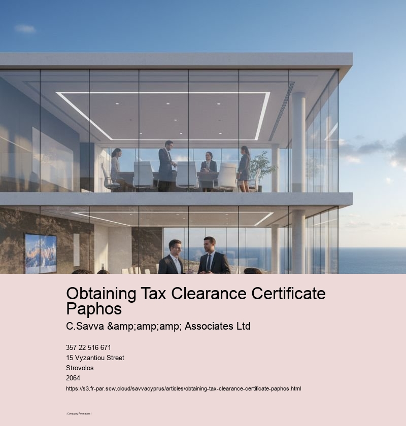Obtaining Tax Clearance Certificate Paphos