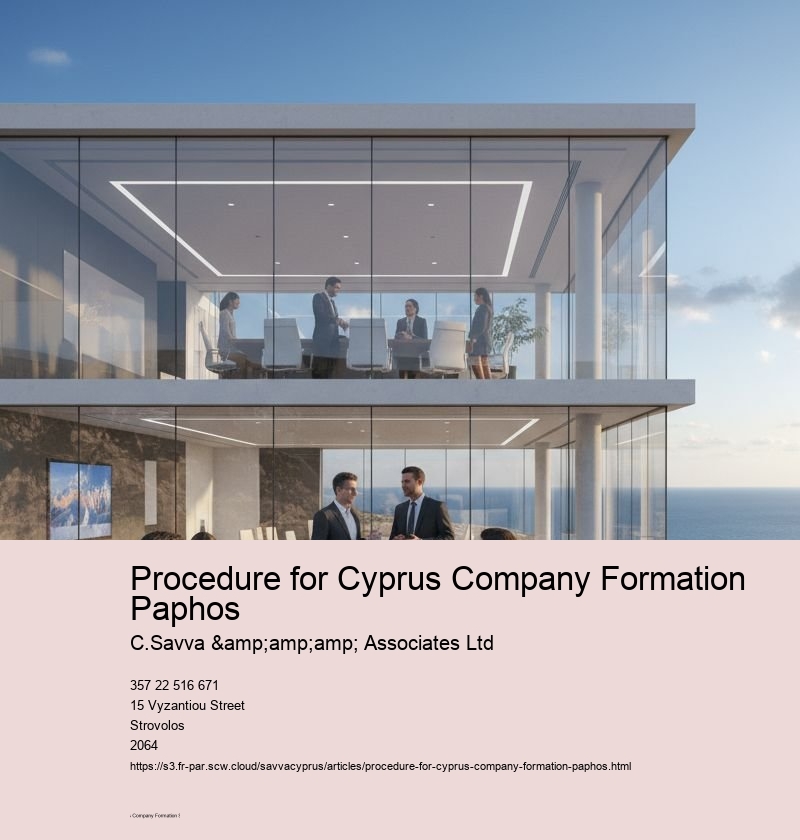 Procedure for Cyprus Company Formation Paphos