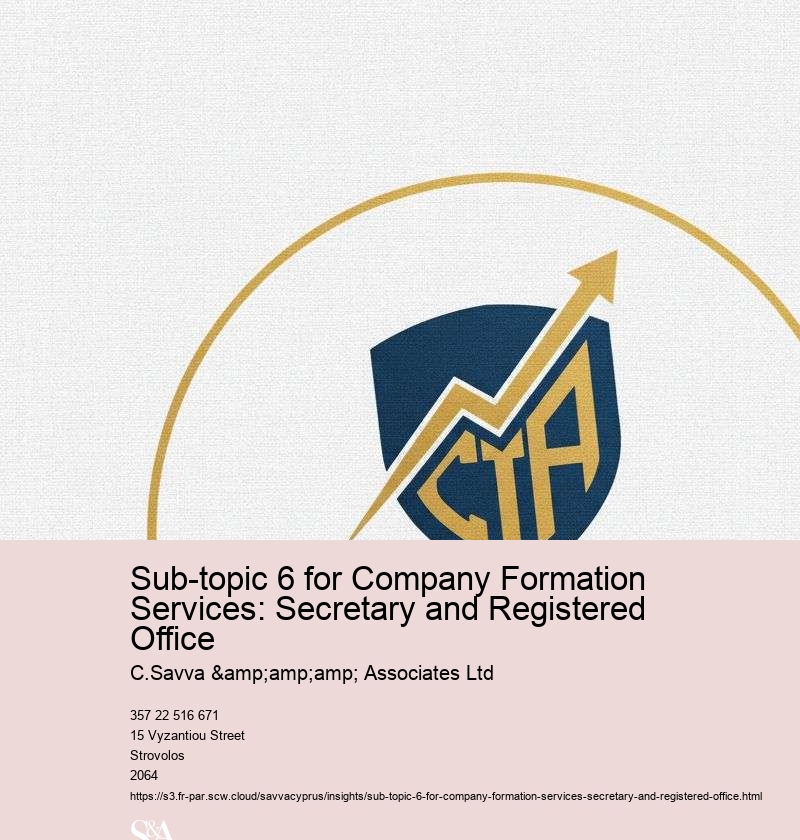 Sub-topic 6 for Company Formation Services: Secretary and Registered Office