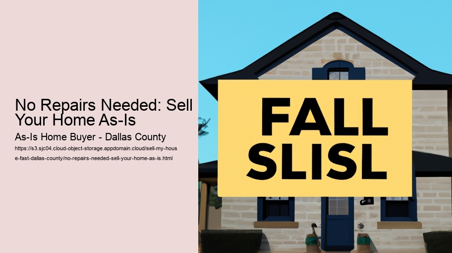 No Repairs Needed: Sell Your Home As-Is