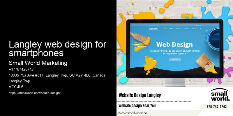 Langley web design for smartphones