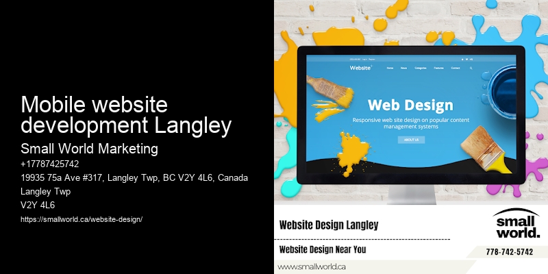 Mobile website development Langley