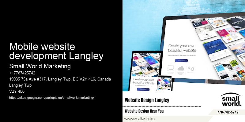 Mobile website development Langley