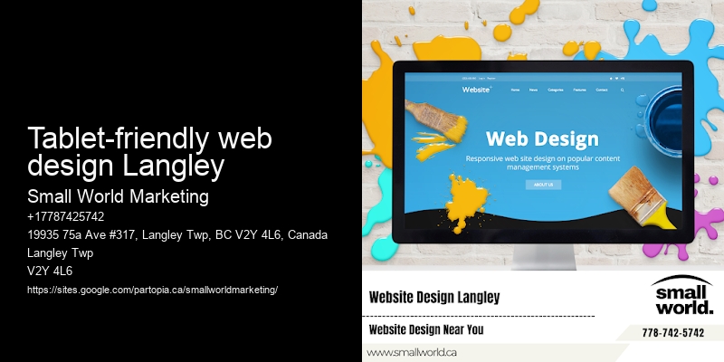 tablet-friendly web design Langley
