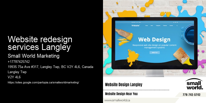 Website redesign services Langley