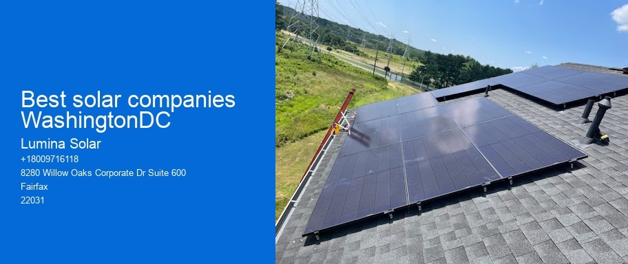 Best solar companies WashingtonDC