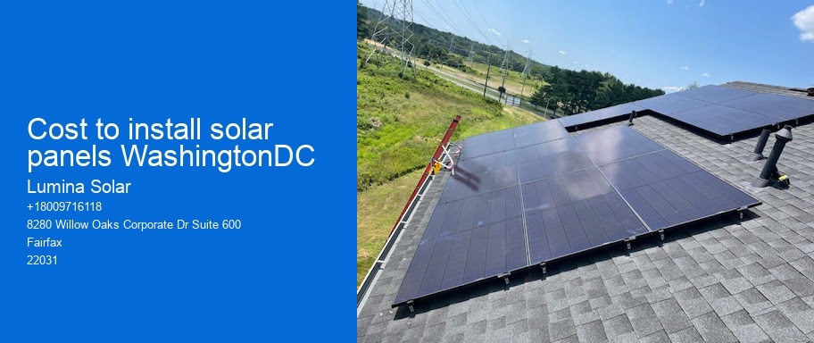 Cost to install solar panels WashingtonDC