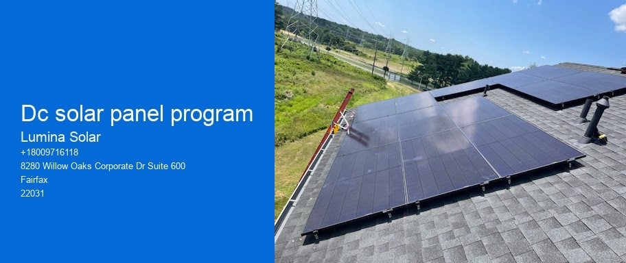 Dc solar panel program