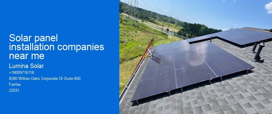 Solar panel installation companies near me