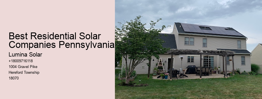 Best Residential Solar Companies Pennsylvania