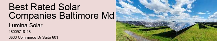 Best Rated Solar Companies Baltimore Md