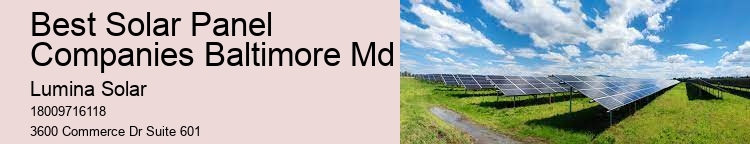 Best Solar Panel Companies Baltimore Md