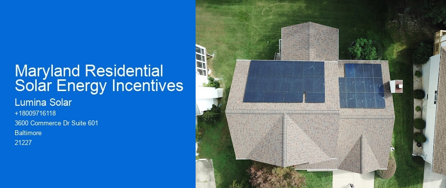 Maryland Residential Solar Energy Incentives