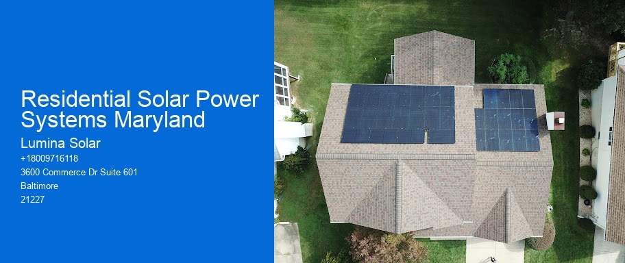 Residential Solar Power Systems Maryland